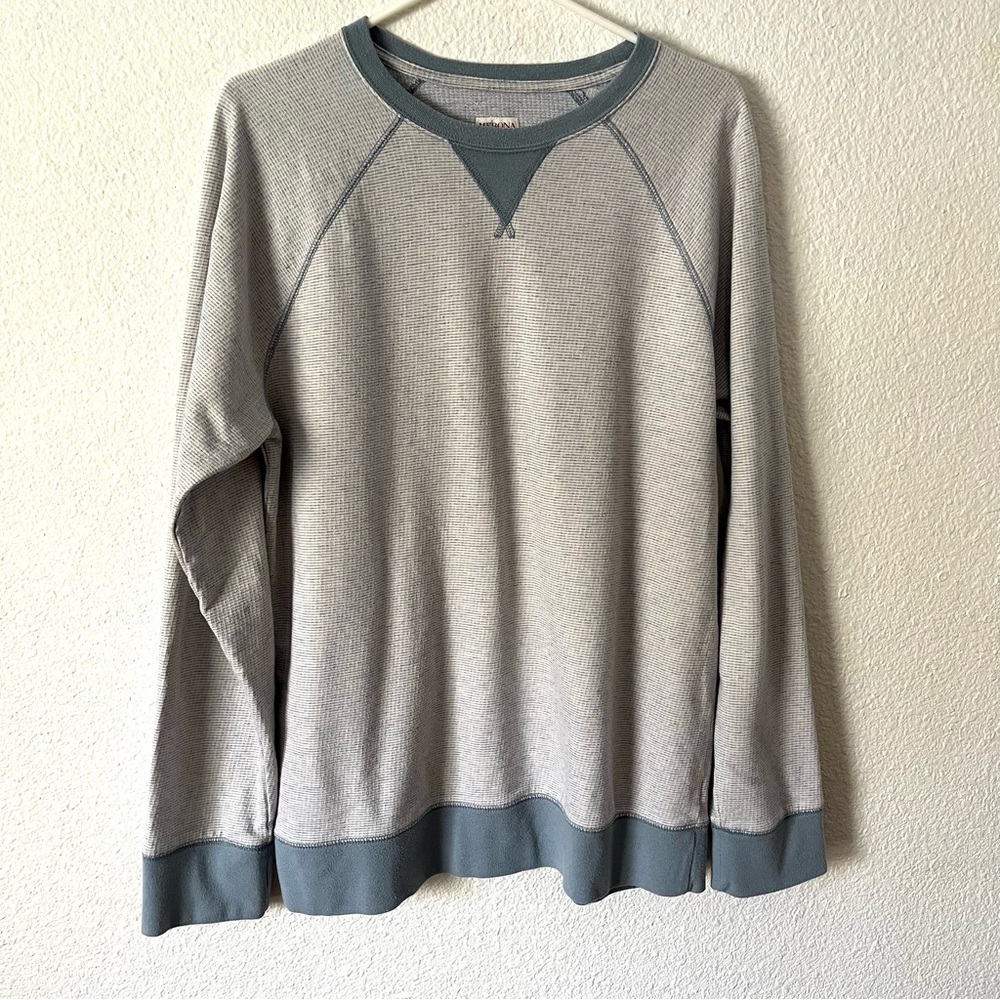 Merona Log Sleeve Crew Neck Pullover Shirt, Sweater Men’s Size M